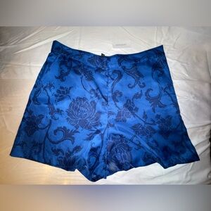 Banana Republic Blue Floral Women Shorts